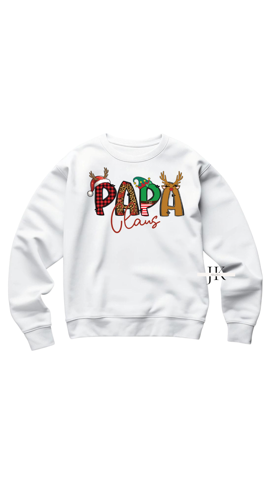 Papa Claus Christmas Crewneck Sweatshirt - J K Kreation