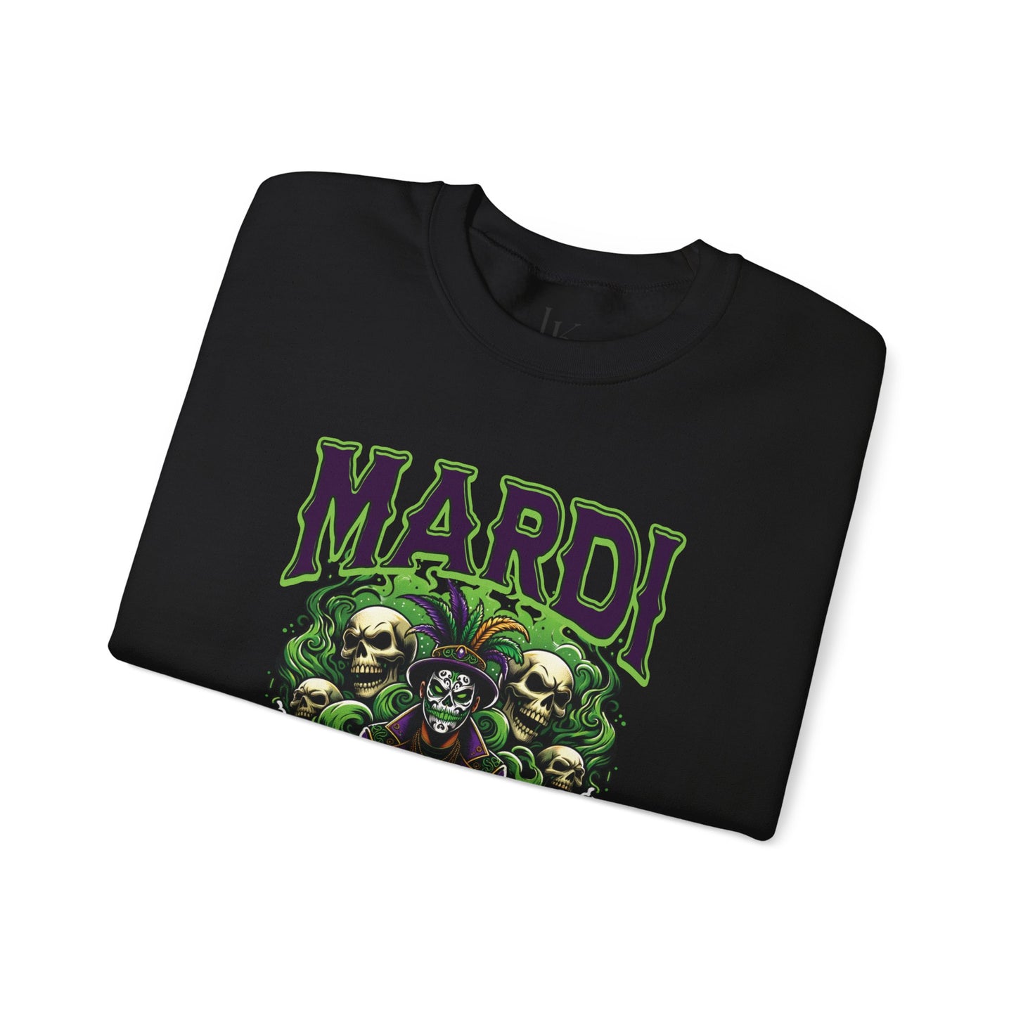 Mardi Gras Voodoo Magic Sweatshirt - SCARY, Fun, Warm, Cozy - New Orleans Party Apparel, Heavy Blend Crewneck, Unisex Pullover
