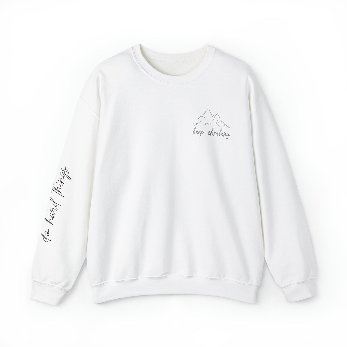 Keep Climbing Unisex Heavy Blend™ Crewneck Sweatshirt - J K Kreation