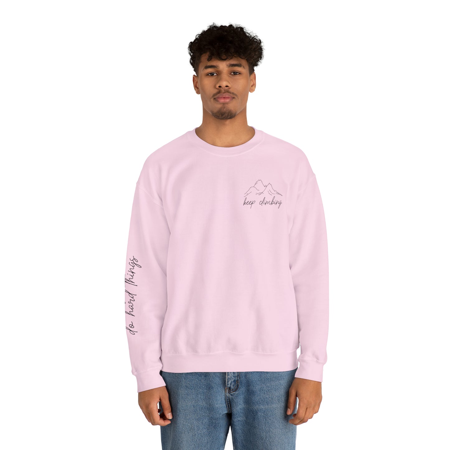 Keep Climbing Unisex Heavy Blend™ Crewneck Sweatshirt - J K Kreation