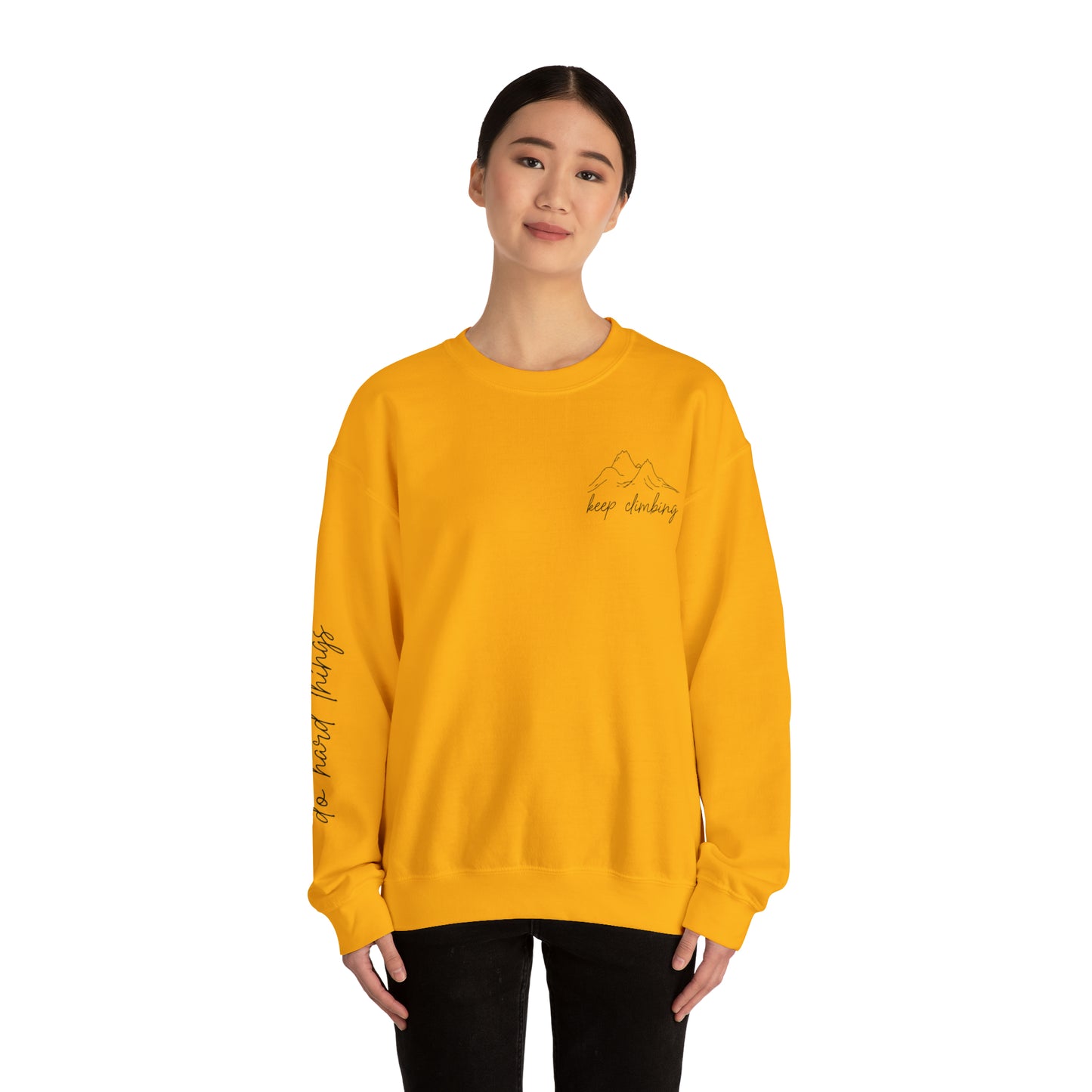 Keep Climbing Unisex Heavy Blend™ Crewneck Sweatshirt - J K Kreation