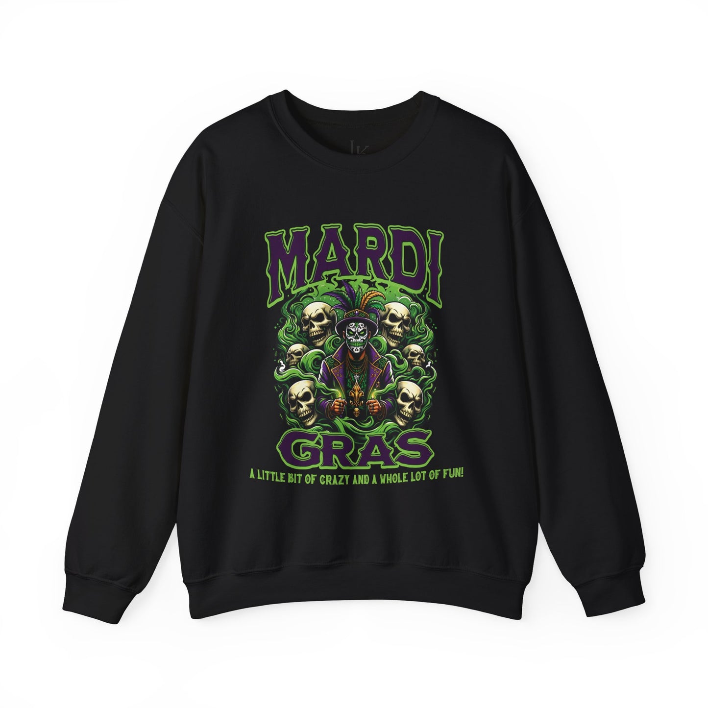 Mardi Gras Voodoo Magic Sweatshirt - SCARY, Fun, Warm, Cozy - New Orleans Party Apparel, Heavy Blend Crewneck, Unisex Pullover