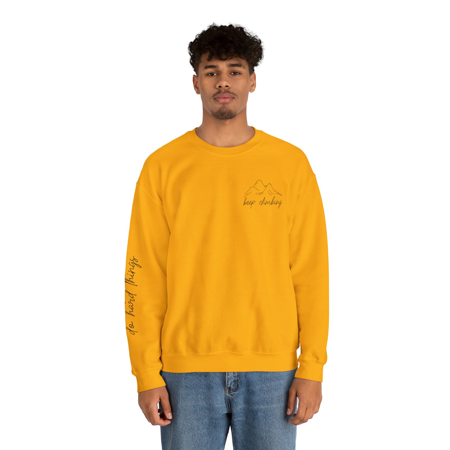 Keep Climbing Unisex Heavy Blend™ Crewneck Sweatshirt - J K Kreation