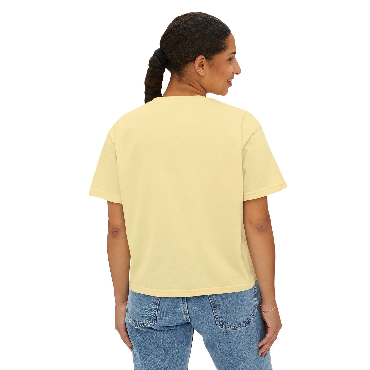 Mardi Gras Box Tee, New Orleans Vacation Shirt, Purple Yellow Green Crop Top, Girl's Trip Shirt, Simple Minimalist Ladies Tee, Young Woman