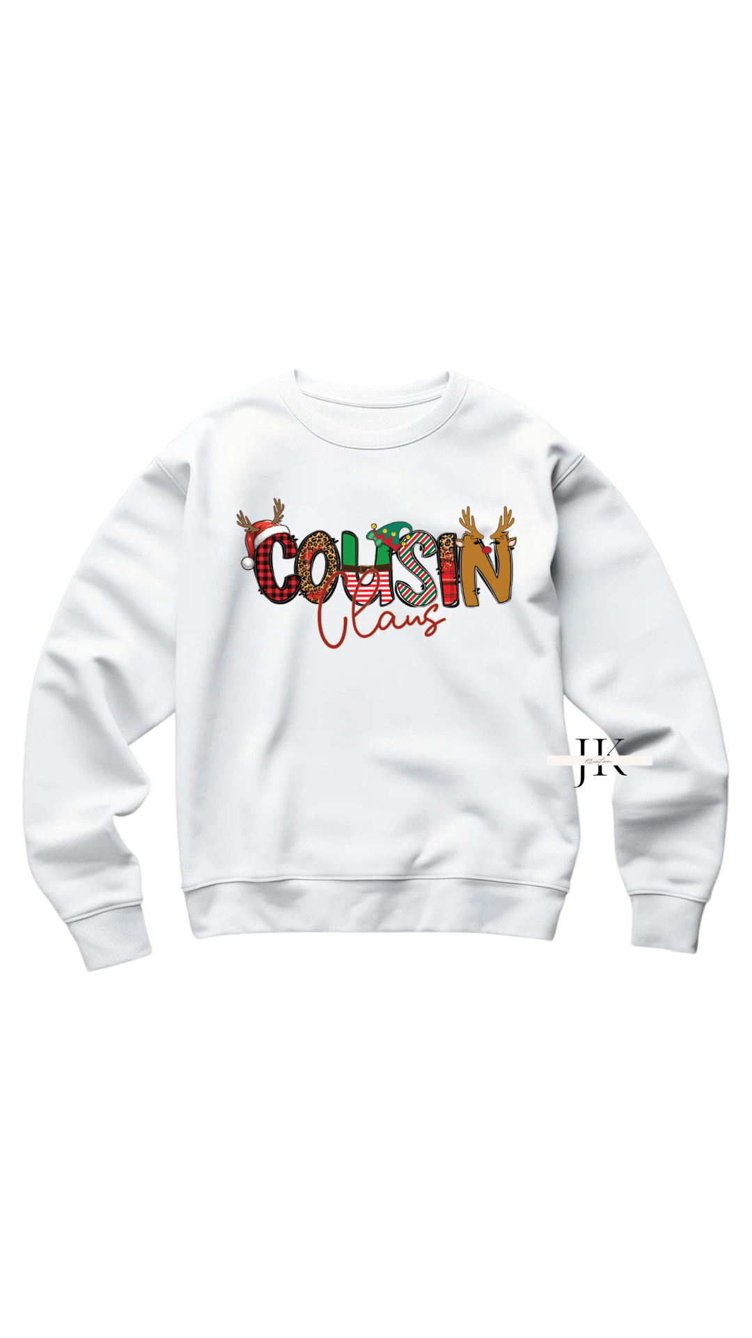 Cousin Claus Christmas Crewneck Sweatshirt - J K Kreation