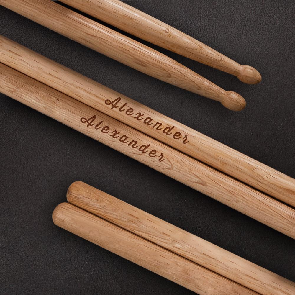 Custom Engraved Drumsticks for Drummer - J K Kreation