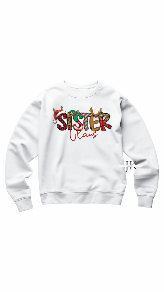 Sister Claus Christmas Crewneck Sweatshirt - J K Kreation