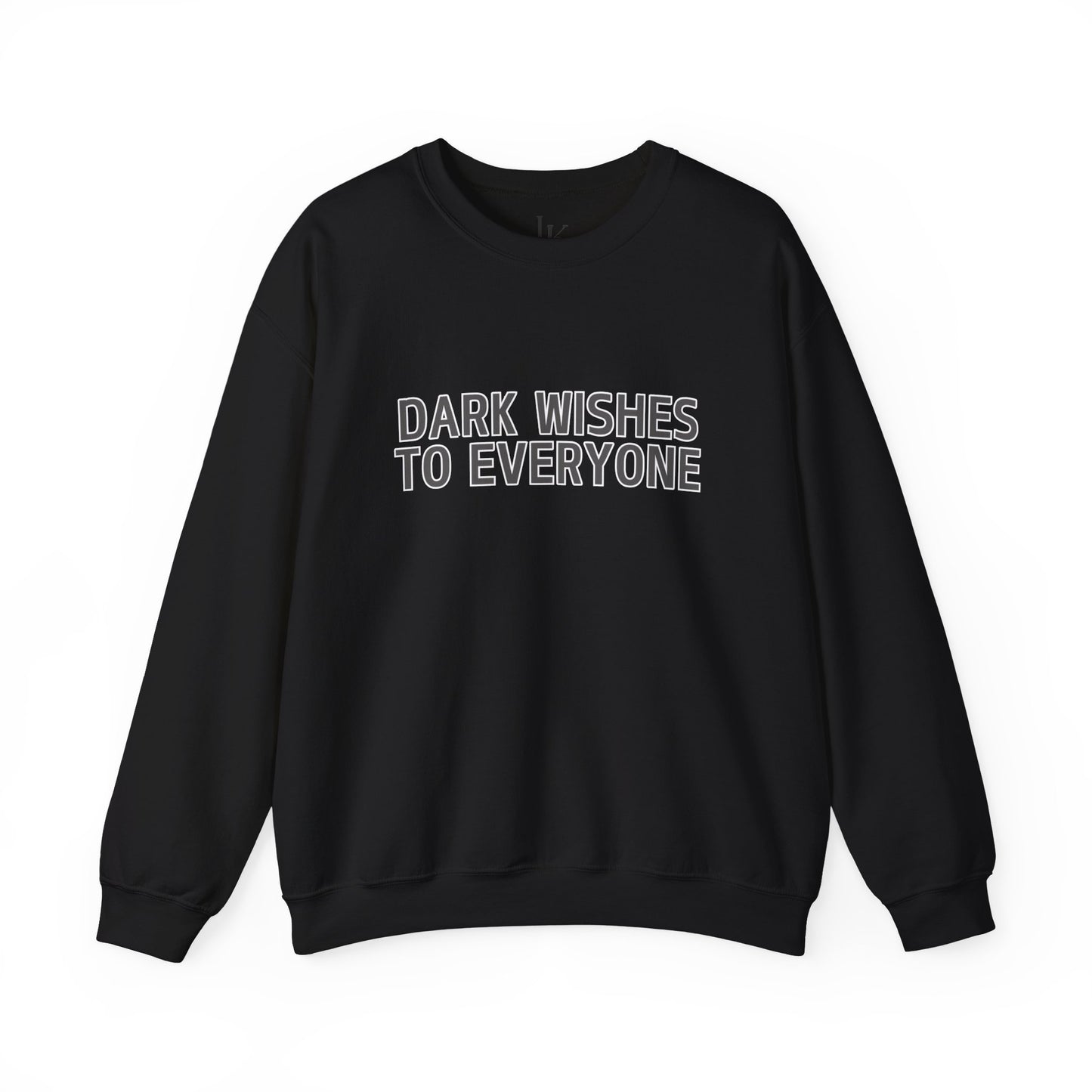 Dark Wishes Unisex Sweatshirt - Gothic Design, Christmas Clothing, Dark Aesthetic, Witchy Apparel, Spooky Crewneck Sweatshirt - J K Kreation