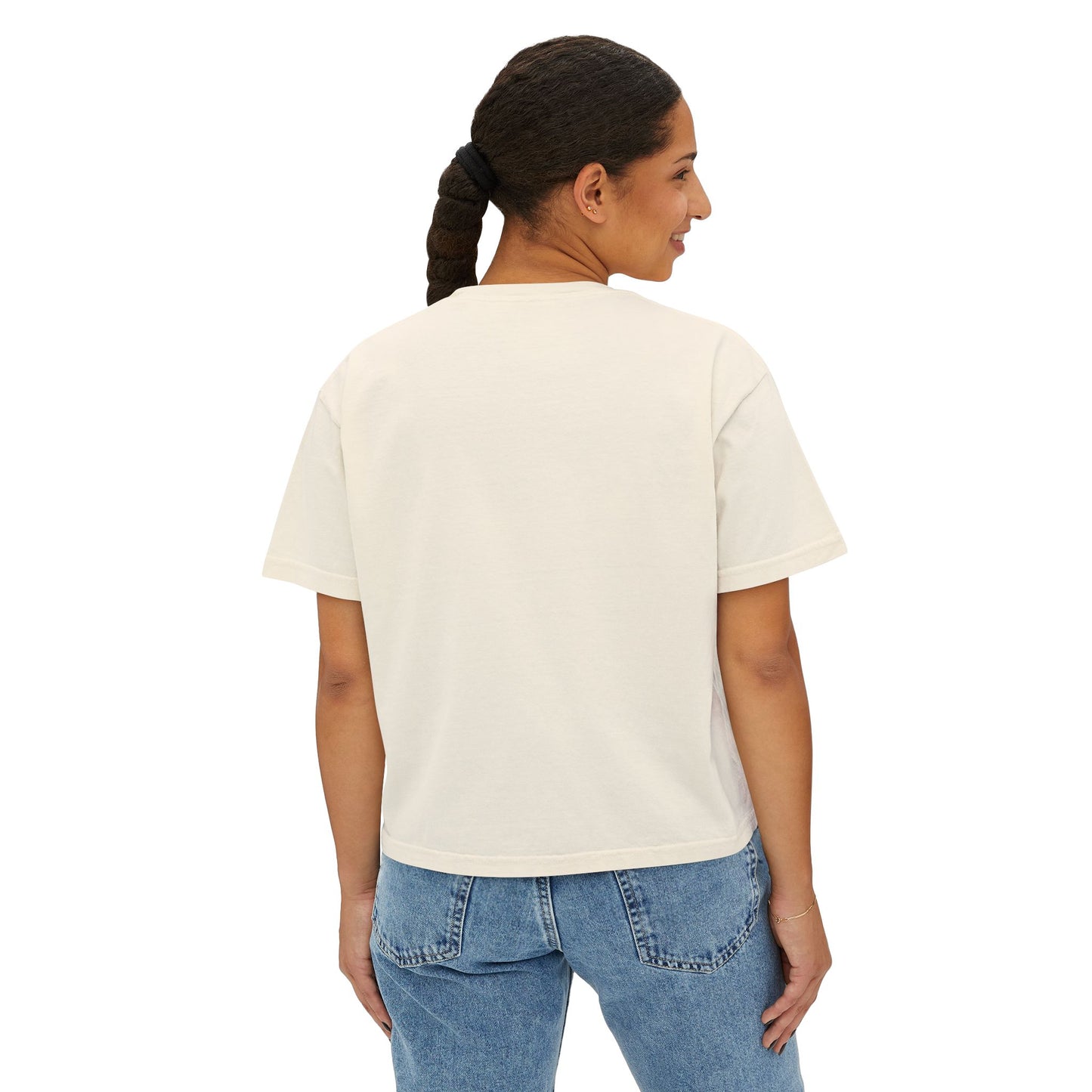 Mardi Gras Box Tee, New Orleans Vacation Shirt, Purple Yellow Green Crop Top, Girl's Trip Shirt, Simple Minimalist Ladies Tee, Young Woman