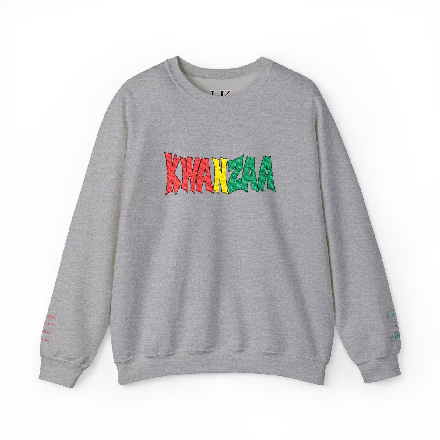 Kwanzaa Embroidered Sweatshirt - 7 Principles Edition