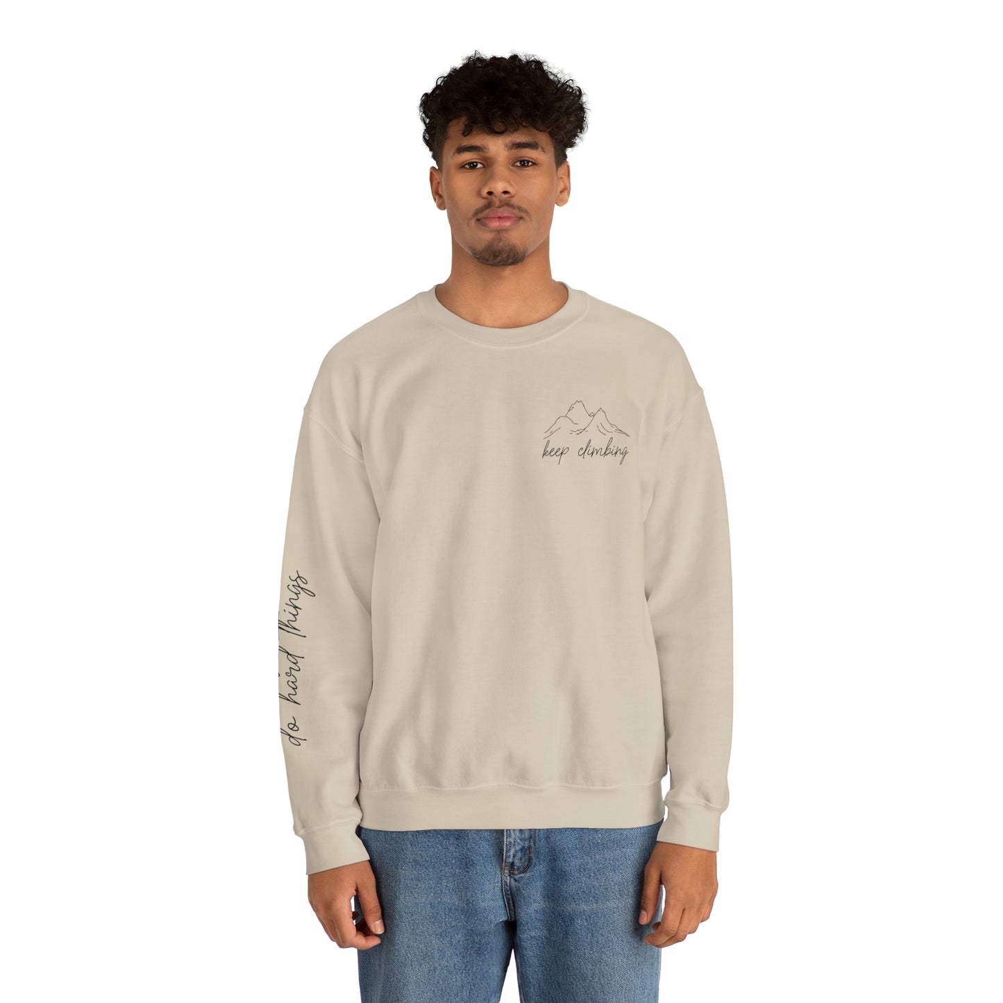 Keep Climbing Unisex Heavy Blend™ Crewneck Sweatshirt - J K Kreation