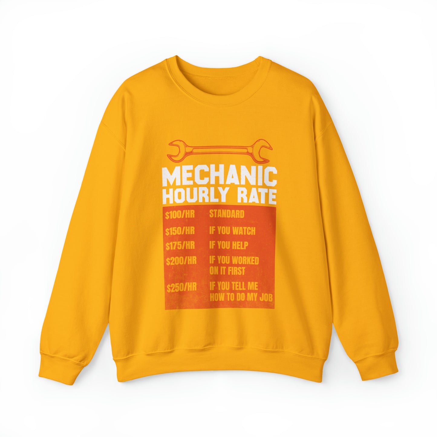 Mechanic Hourly Rates Unisex Heavy Blend™ Crewneck Sweatshirt - J K Kreation