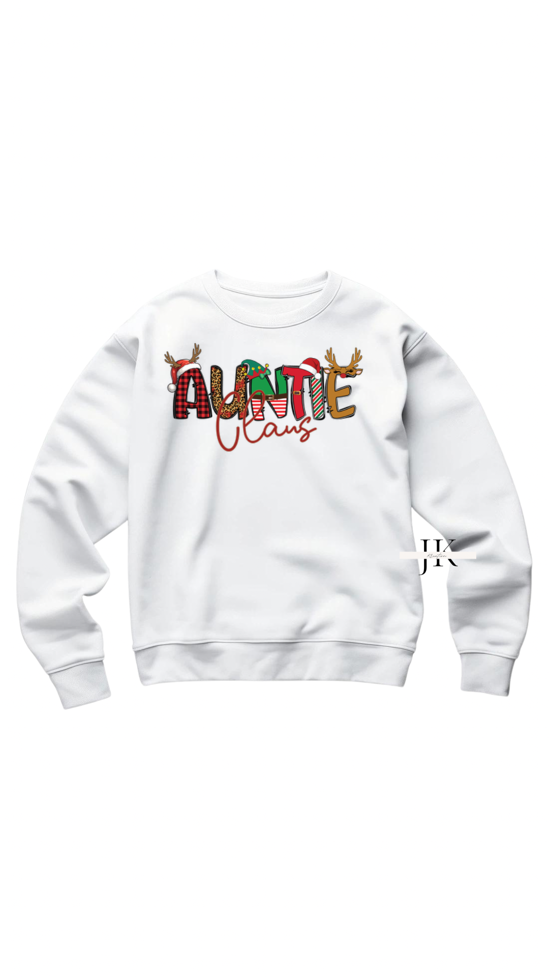 Auntie Claus Christmas Crewneck Sweatshirt - J K Kreation