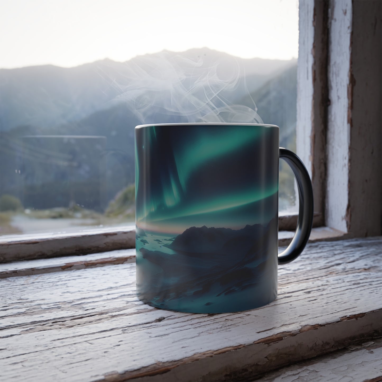 Northern Lights changing Color Morphing Mug, 11oz - J K Kreation