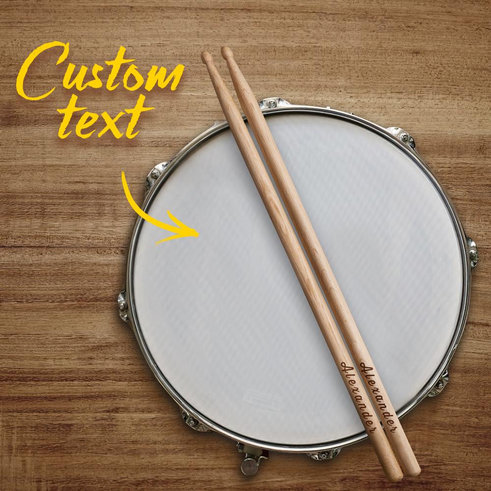 Custom Engraved Drumsticks for Drummer - J K Kreation