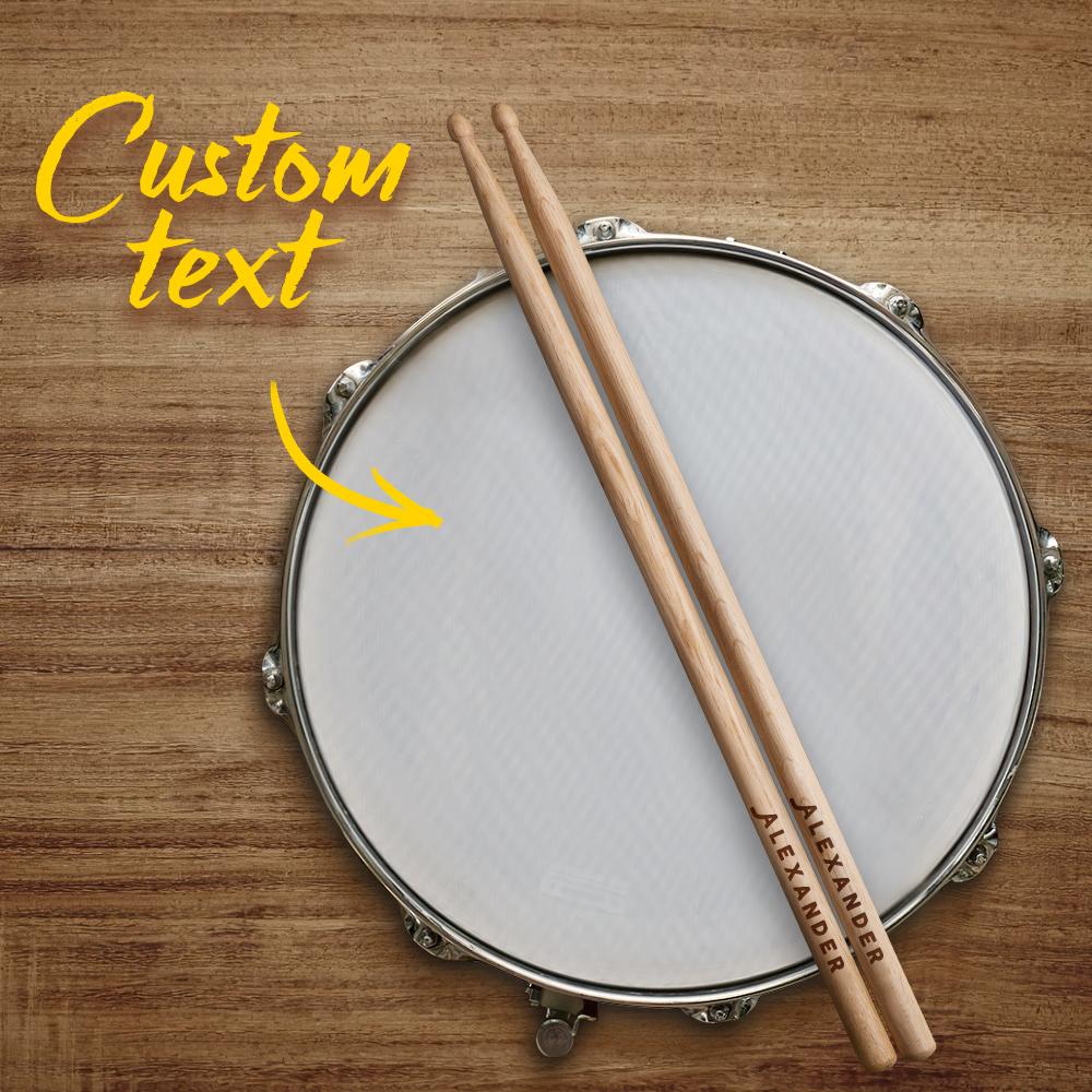 Custom Engraved Drumsticks for Drummer - J K Kreation
