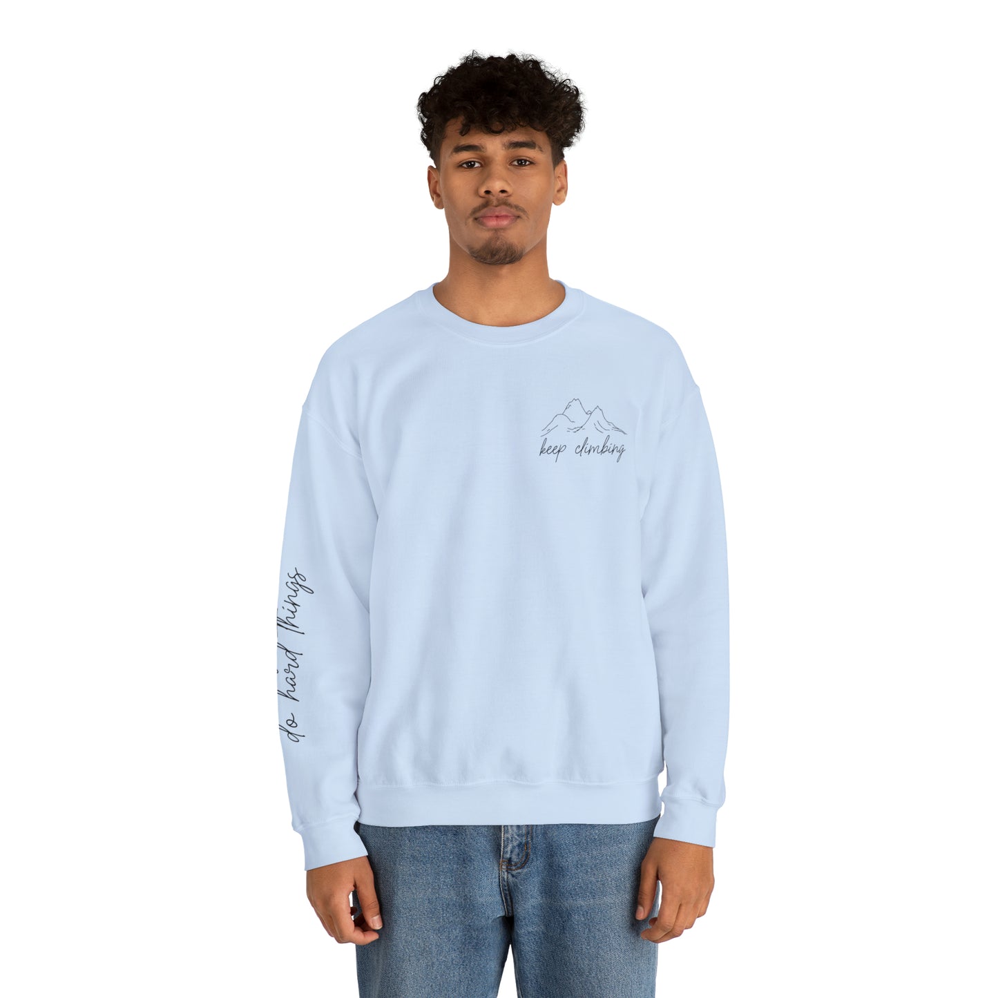 Keep Climbing Unisex Heavy Blend™ Crewneck Sweatshirt - J K Kreation