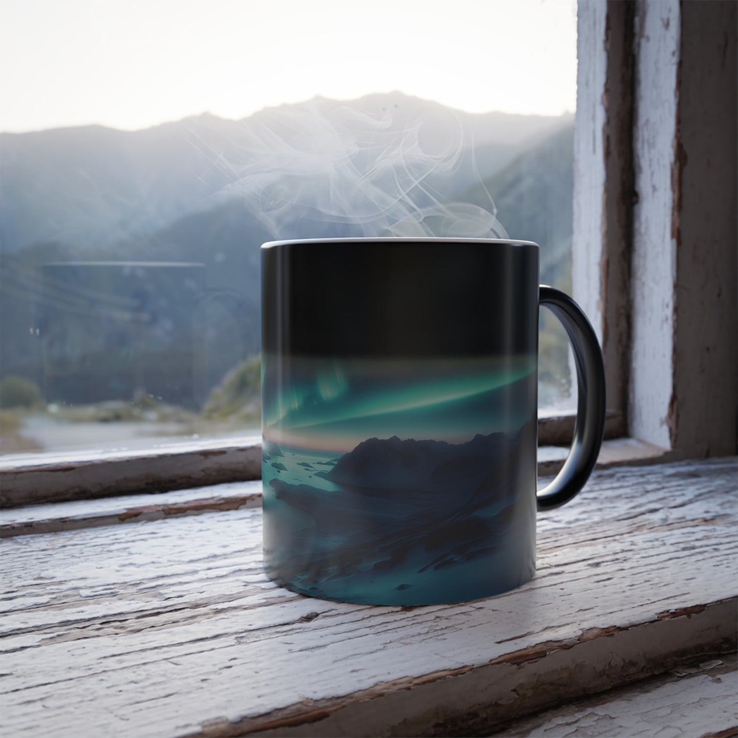Northern Lights changing Color Morphing Mug, 11oz - J K Kreation