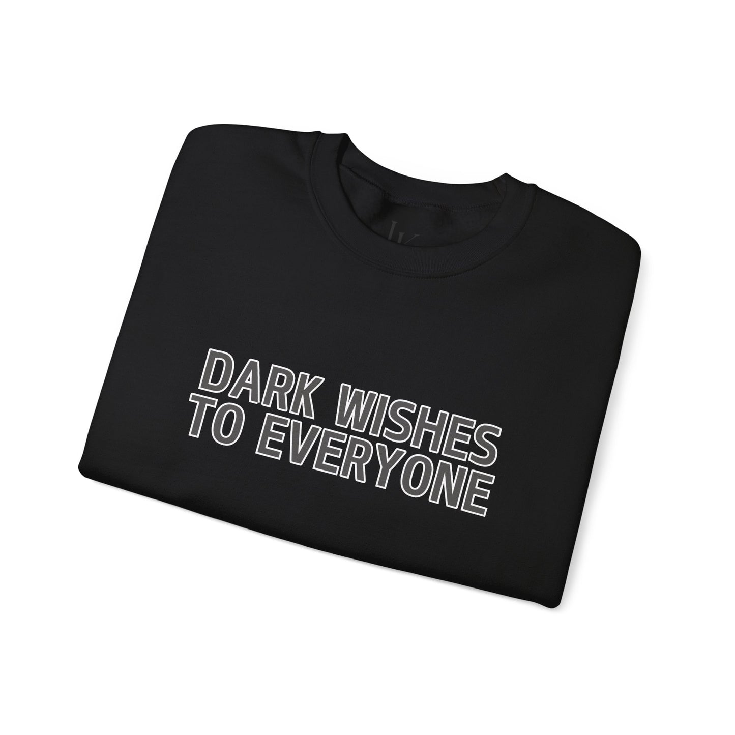 Dark Wishes Unisex Sweatshirt - Gothic Design, Christmas Clothing, Dark Aesthetic, Witchy Apparel, Spooky Crewneck Sweatshirt - J K Kreation