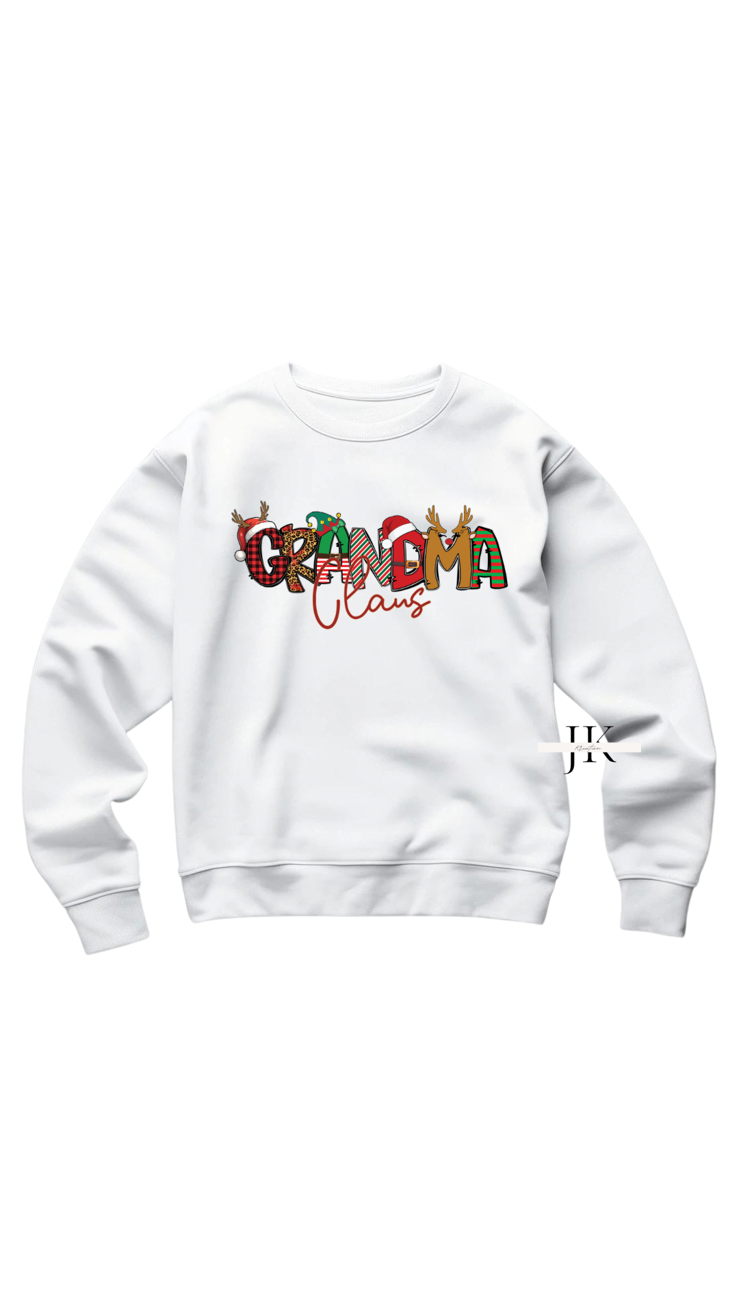 Grandma Claus Christmas Crewneck Sweatshirt - J K Kreation