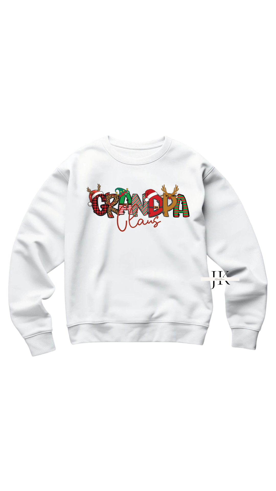 Grandpa Claus Christmas Crewneck Sweatshirt - J K Kreation