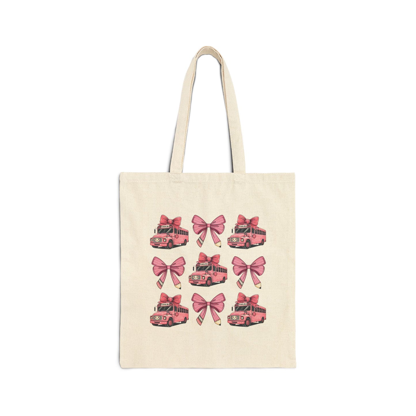 Teacher Back To School Reusable Teach Inspire Cotton Canvas Tote Bag - J K Kreation