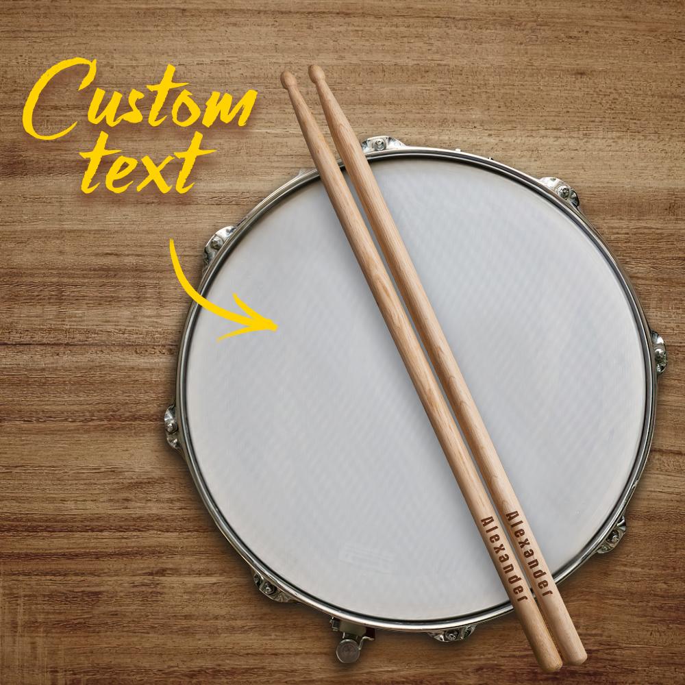 Custom Engraved Drumsticks for Drummer - J K Kreation