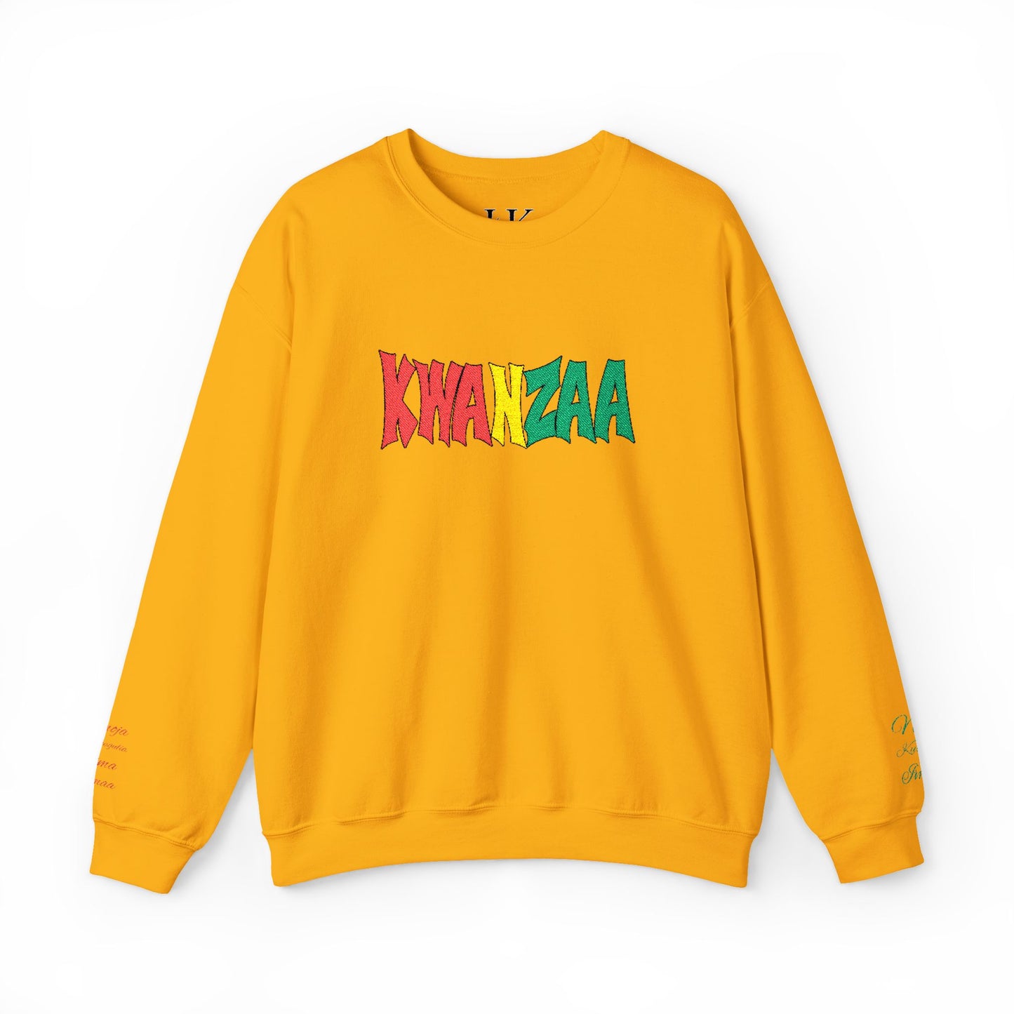 Kwanzaa Embroidered Sweatshirt - 7 Principles Edition