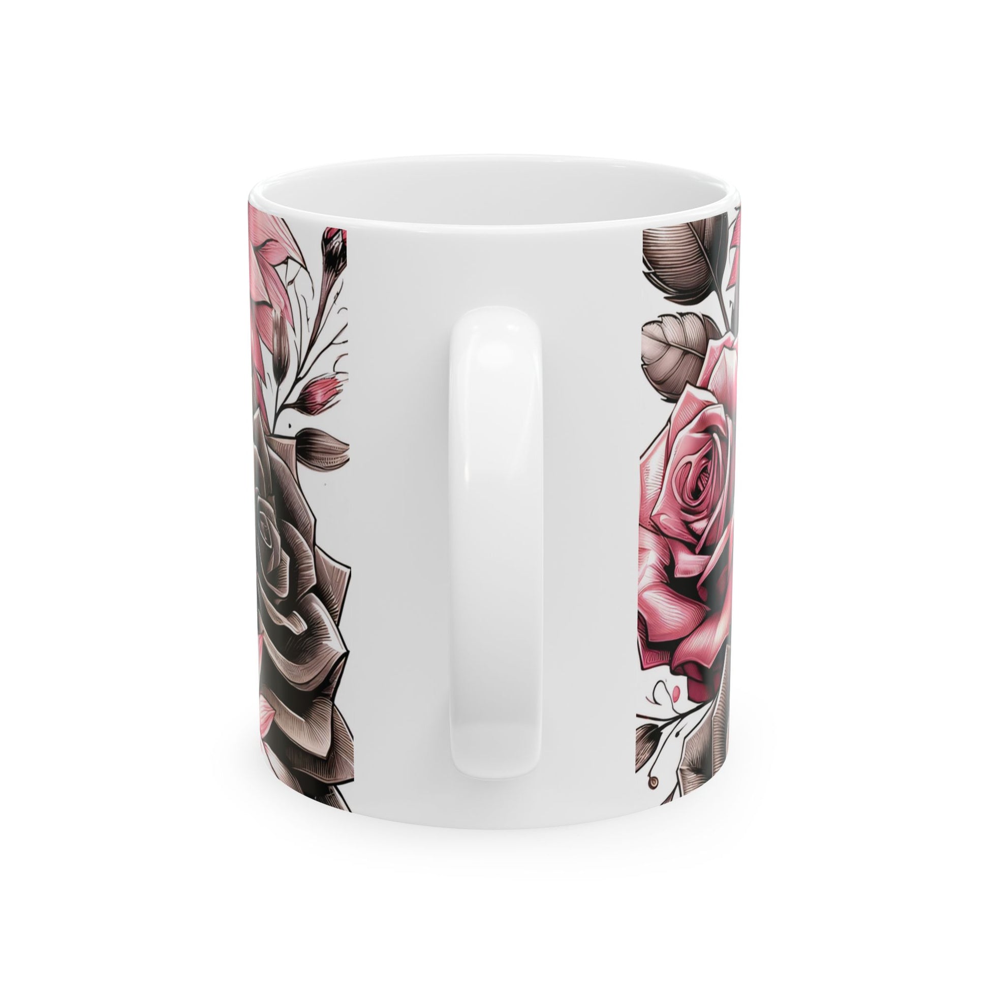 Skull Roses Mug - J K Kreation