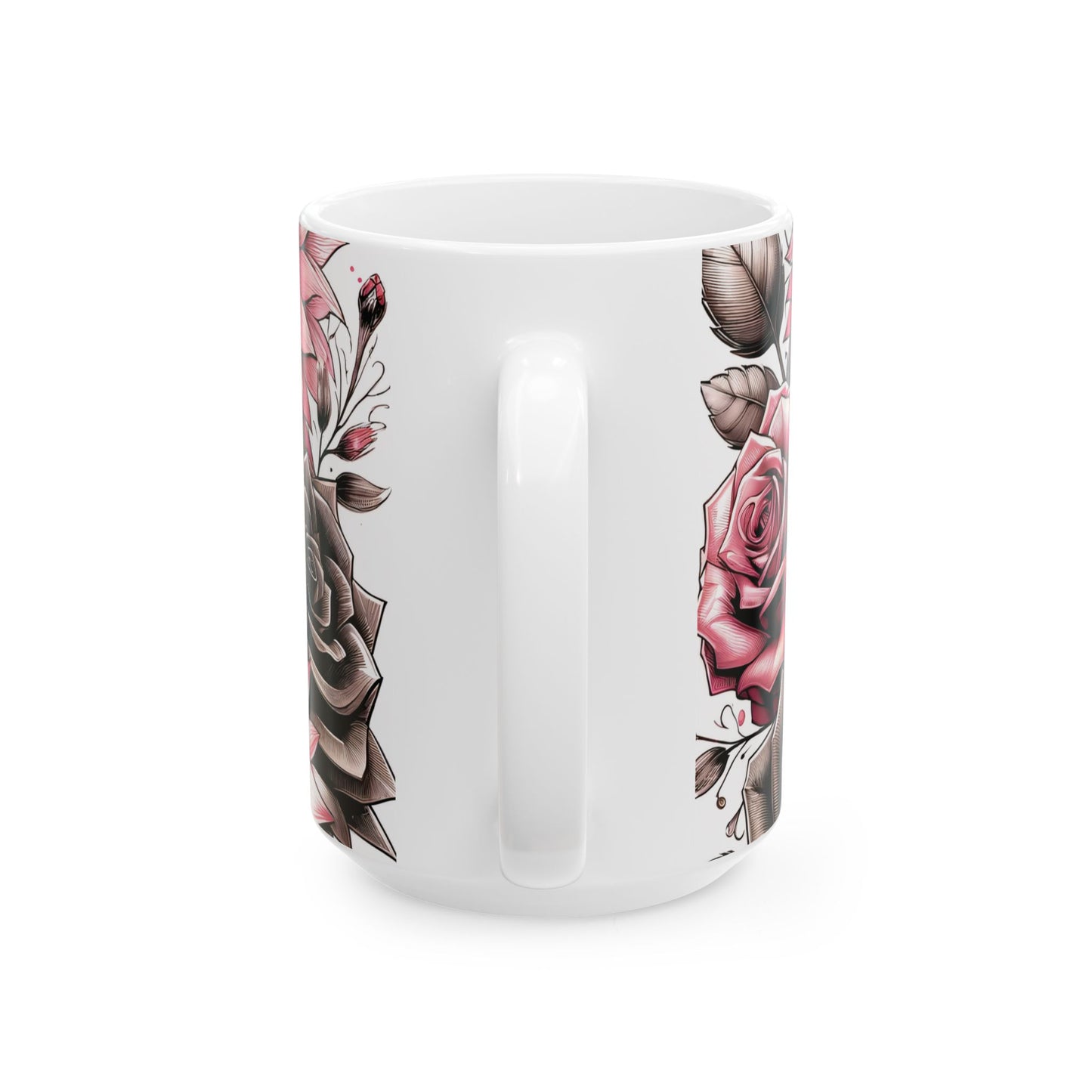 Skull Roses Mug - J K Kreation