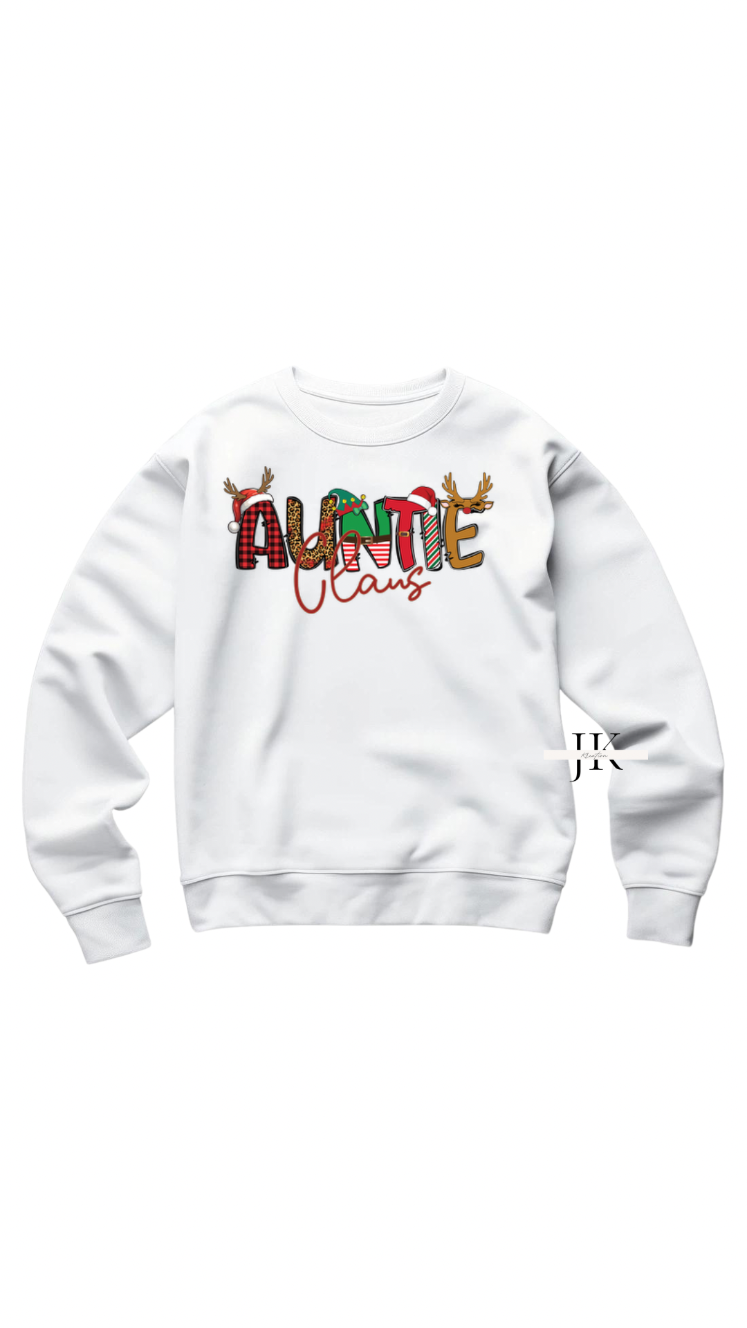 Auntie Claus Christmas Crewneck Sweatshirt