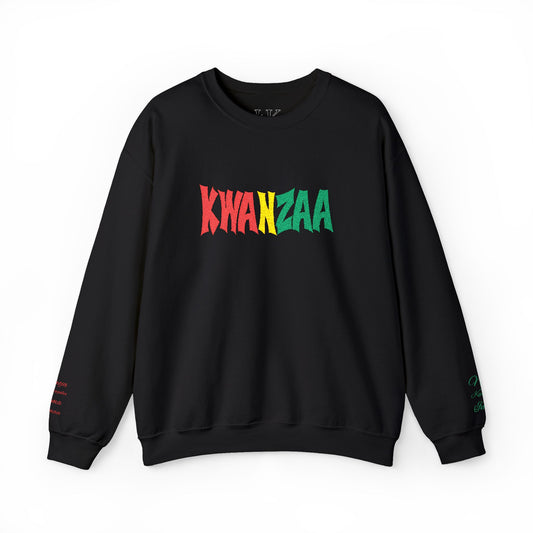 Kwanzaa Embroidered Sweatshirt - 7 Principles Edition